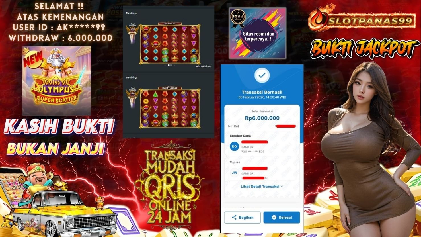 SLOTPANAS99 JACKPOT SLOT GATES OF OLYMPUS SUPER SCATTER